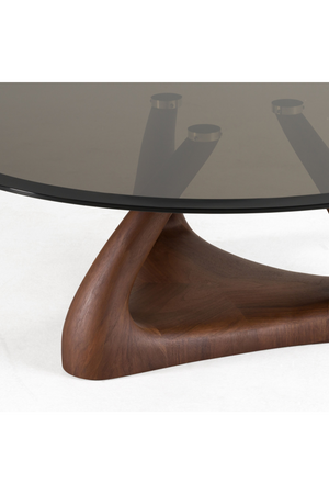   Round Gray Glass Coffee Table | Oroa.com