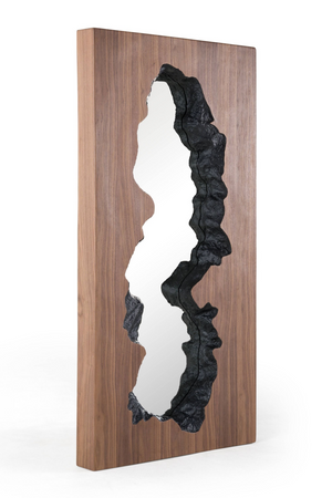   Walnut Leaning Floor Mirror | Oroa.com