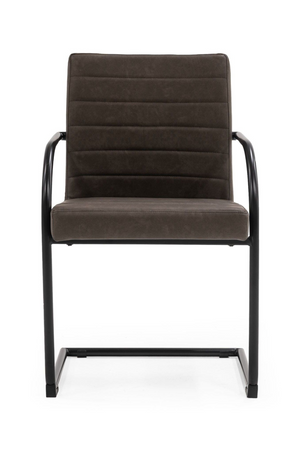   Vegan Leather Cantilevered Dining Chair | Oroa.com
