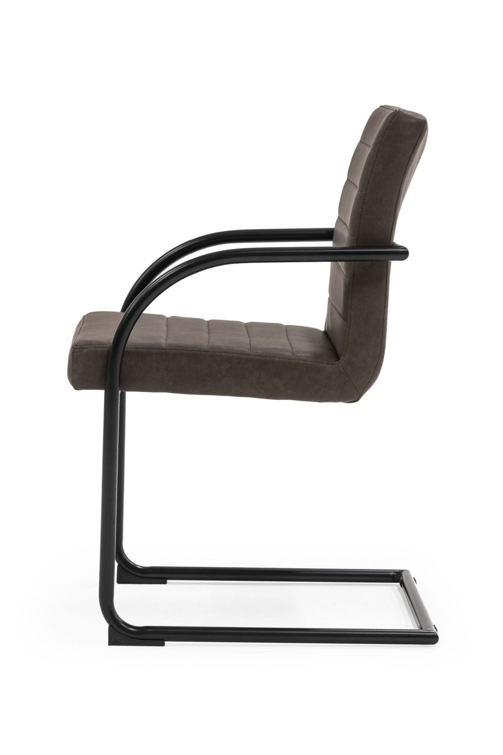   Vegan Leather Cantilevered Dining Chair | Oroa.com