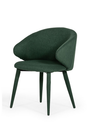   Green Linen Dining Chairs (2) | Oroa.com