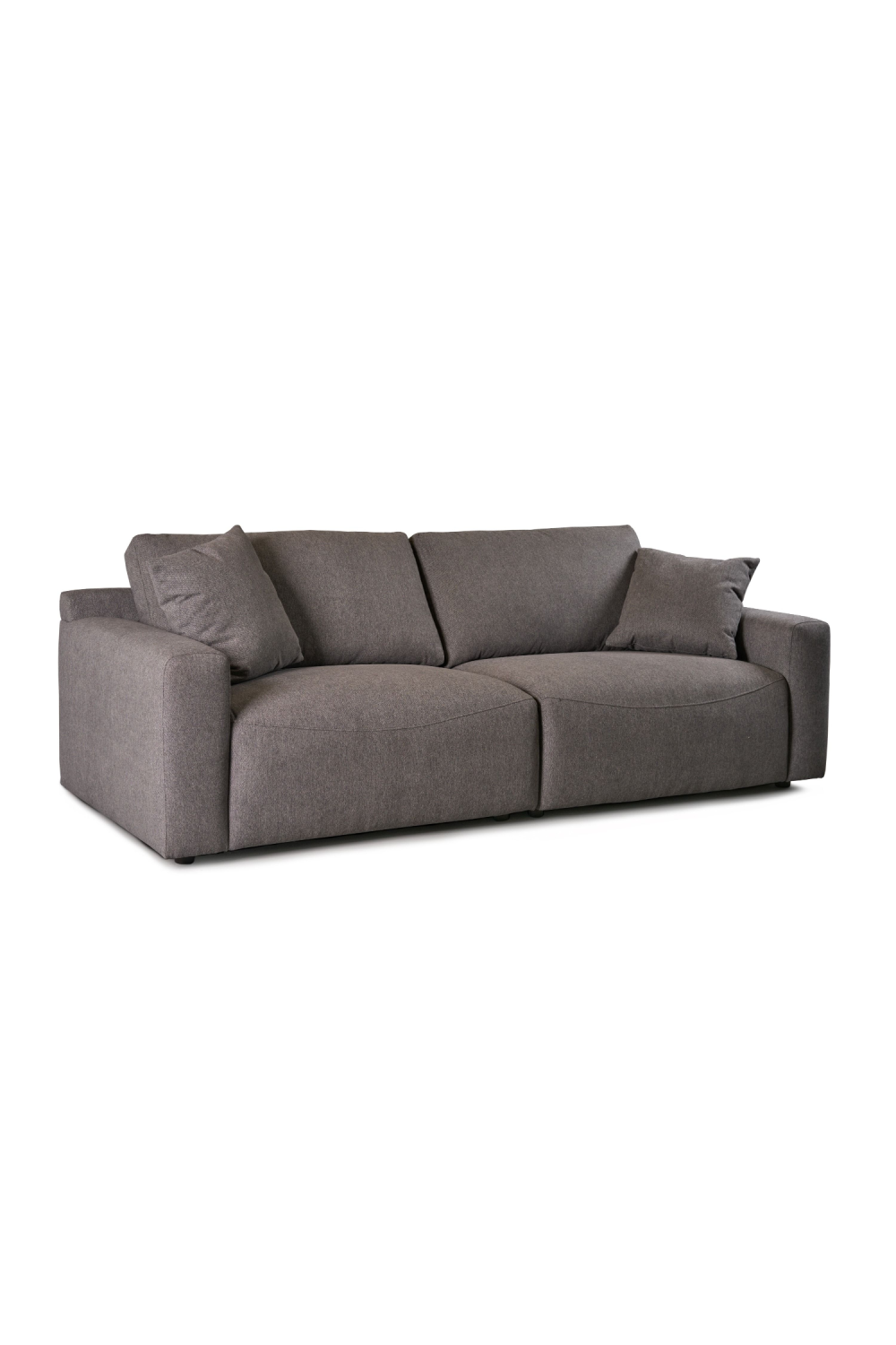   Gray Square-Armed Sofa | Oroa.com