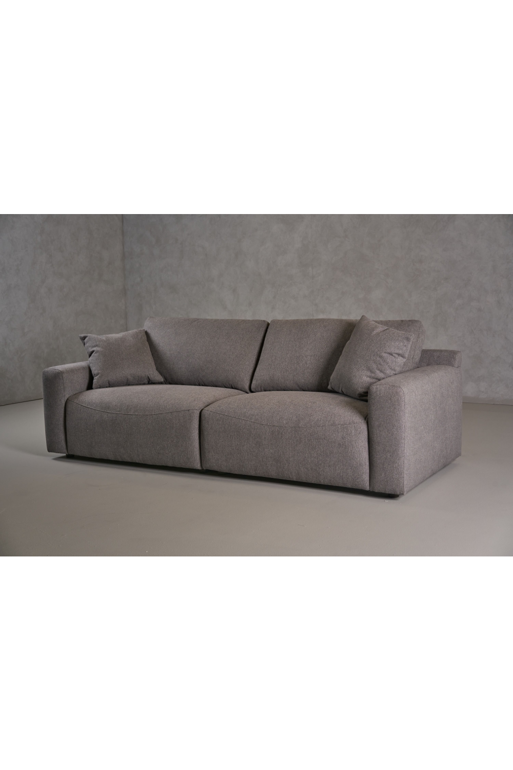   Gray Square-Armed Sofa | Oroa.com