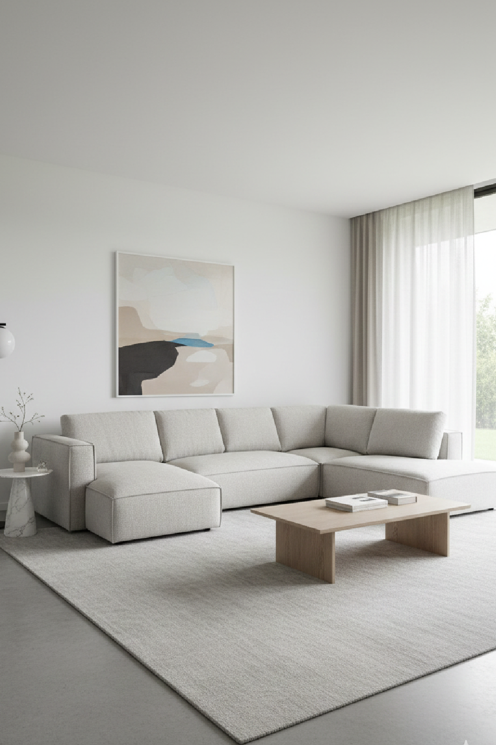   Gray Modular Chaise Sofa | Oroa.com