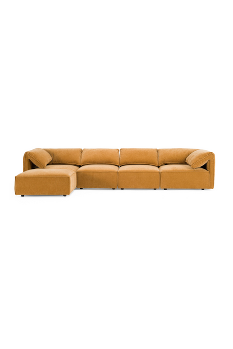   Orange 5-Piece Modular Sofa | Oroa.com