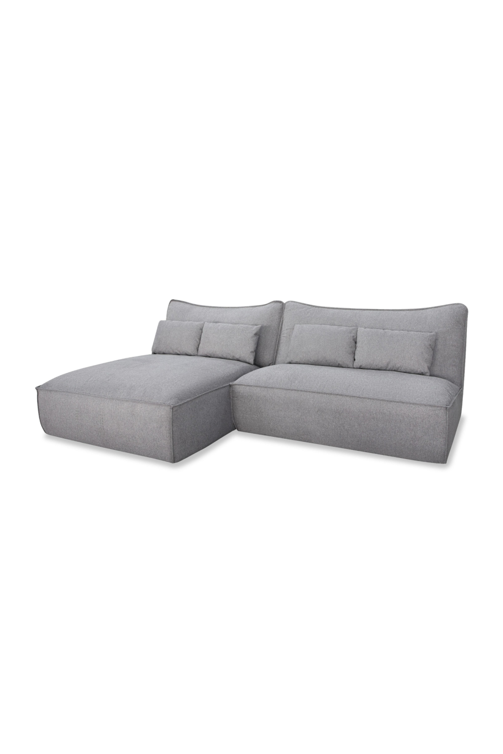   Gray Fabric Modular Sectional Sofa | Oroa.com