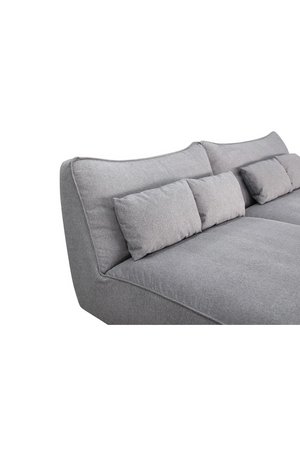   Gray Fabric Modular Sectional Sofa | Oroa.com