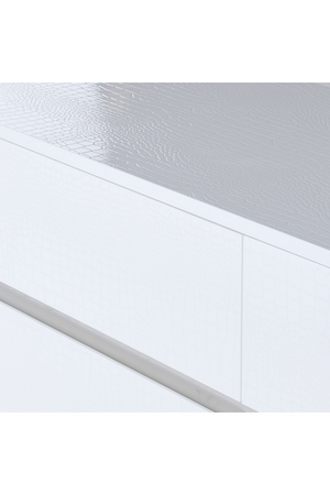   White Crocodile-Textured Sideboard | Oroa.com