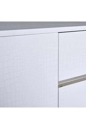   White Crocodile-Textured Sideboard | Oroa.com