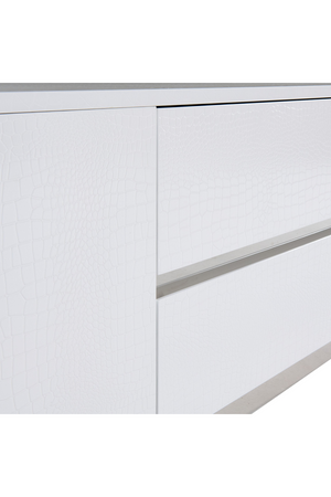   White Crocodile-Textured Sideboard | Oroa.com