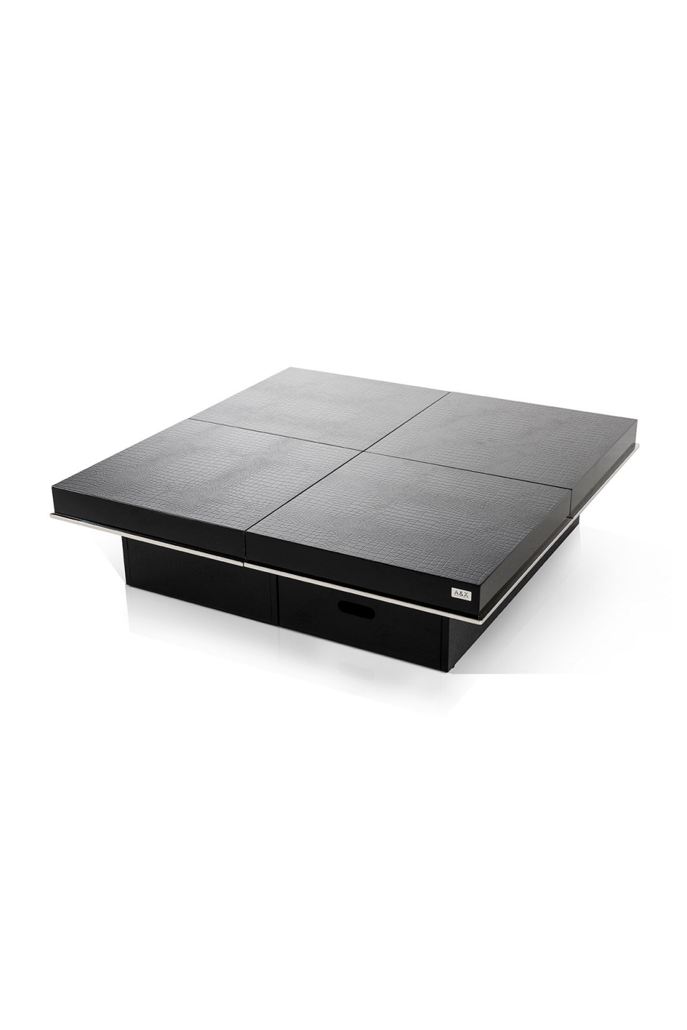   Black Crocodile Extendable Coffee Table | Oroa.com