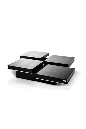   Black Crocodile Extendable Coffee Table | Oroa.com