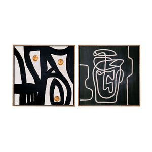   Abstract Line Painting Set (2) | Oroa.com