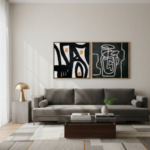   Abstract Line Painting Set (2) | Oroa.com