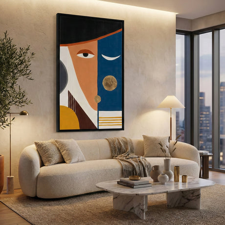   Multi-Colored Face Painting 35" x 59" | Oroa.com