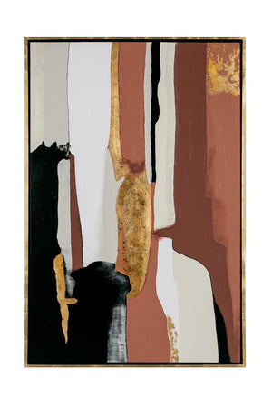   Gold Accented Abstract Painting | Oroa.com