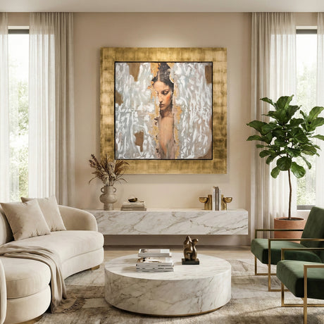   Gold Framed Woman Painting | Oroa.com