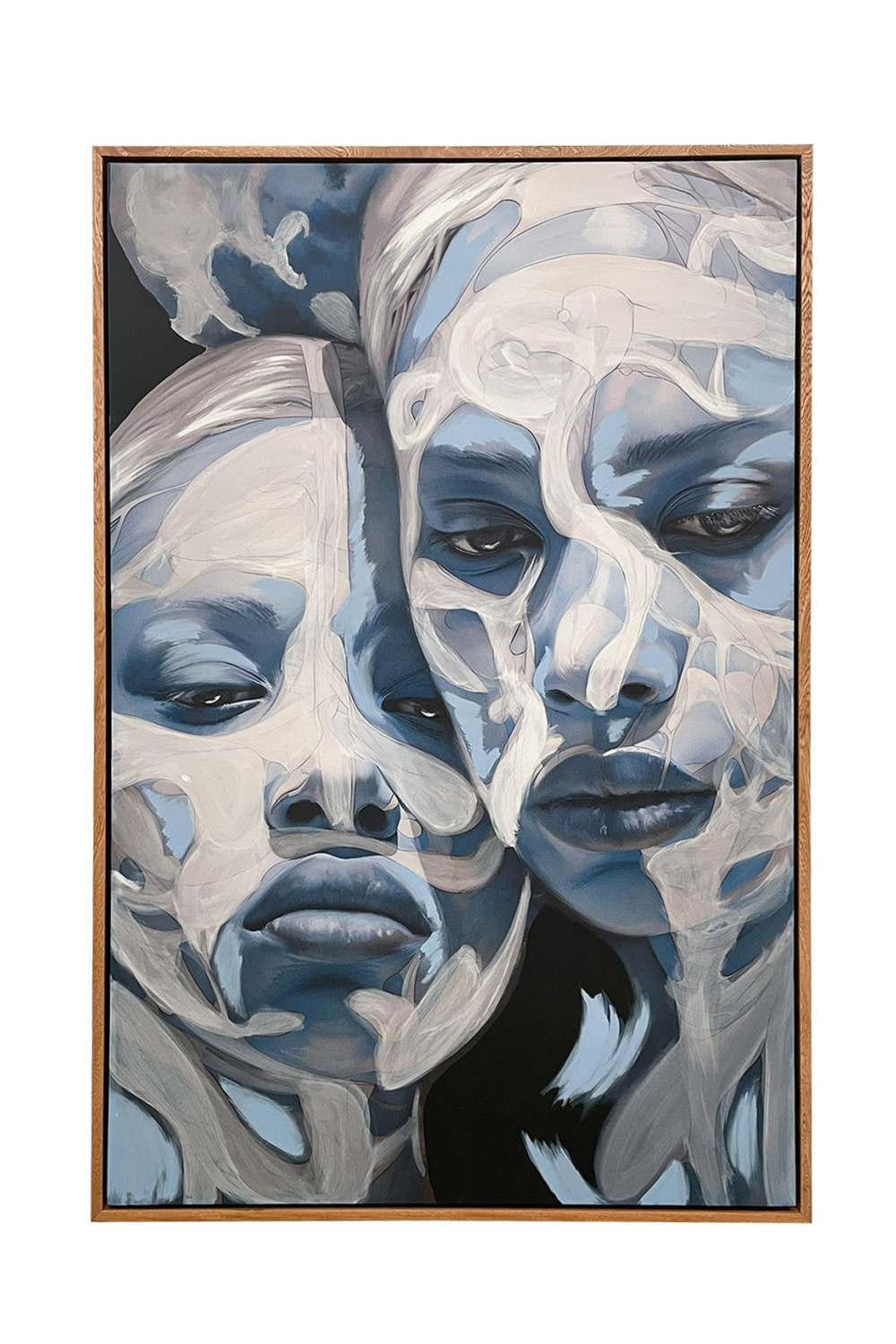   Two Female Portrait Painting 47" x 71" | Oroa.com