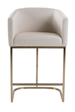   Curved White Counter Chair | Oroa.com