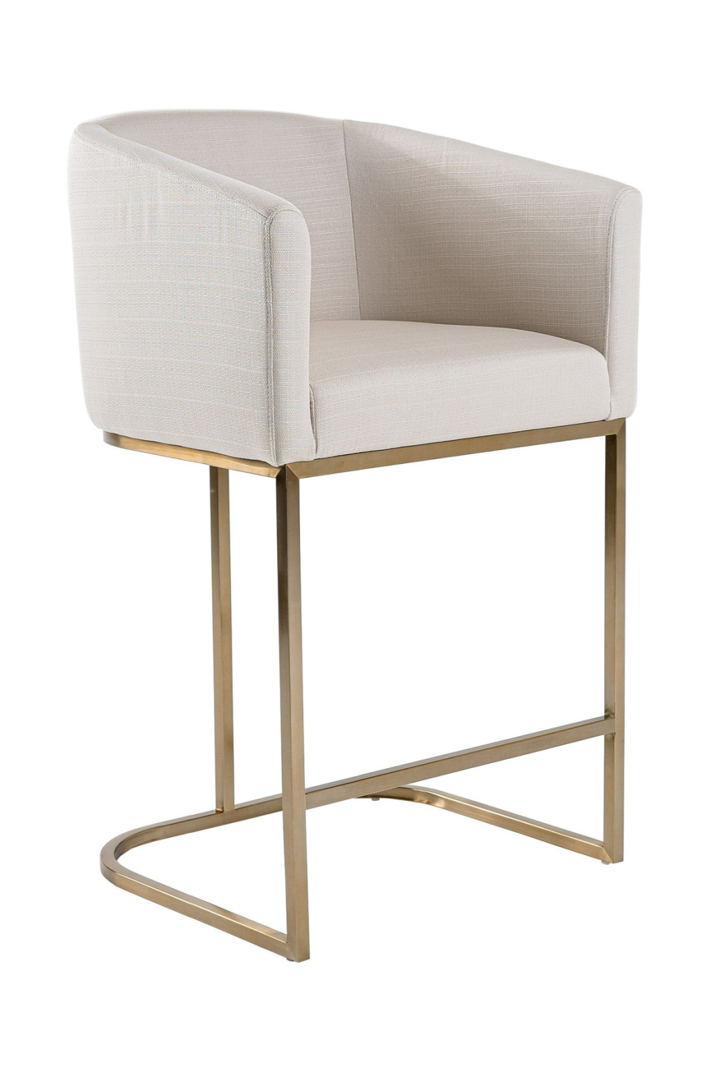   Curved White Counter Chair | Oroa.com