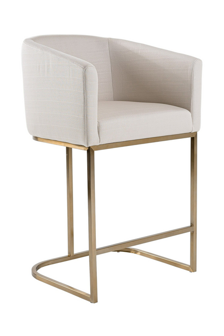   Curved White Counter Chair | Oroa.com