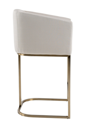   Curved White Counter Chair | Oroa.com