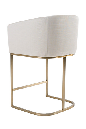   Curved White Counter Chair | Oroa.com