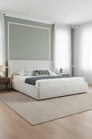   White Upholstered Bed | Oroa.com