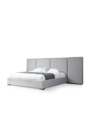   Gray Linen Eastern King Bed | Oroa.com