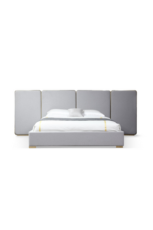   Gray Linen Eastern King Bed | Oroa.com
