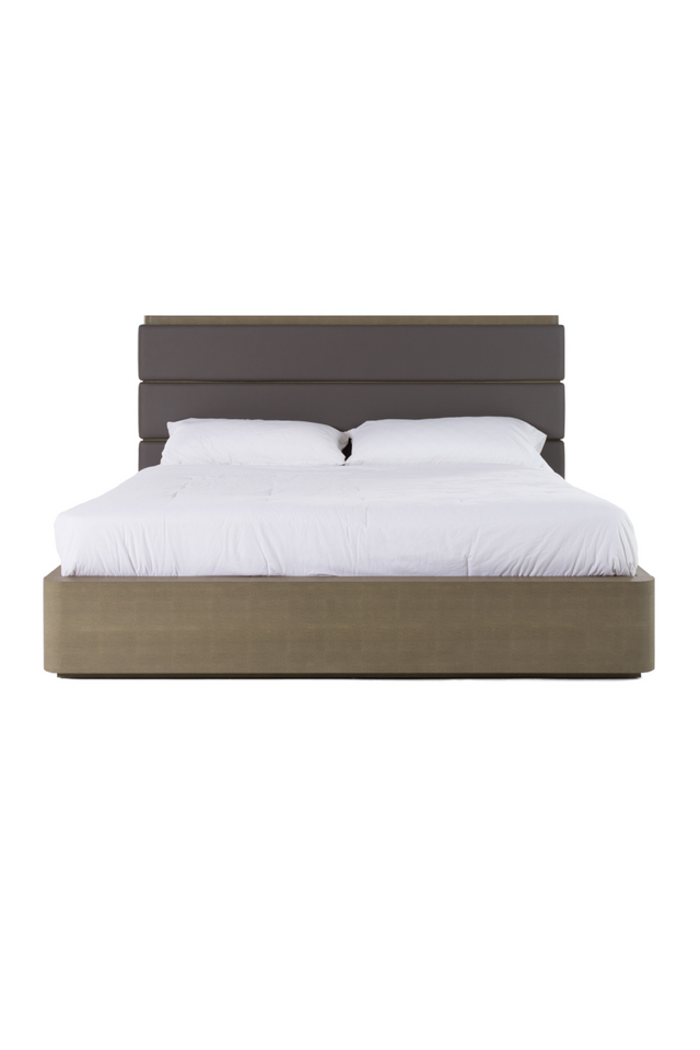 Leather and Shagreen Bed | OROA Modern Lois | Oroa.com
