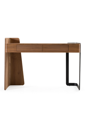   Walnut 2-Drawer Writing Desk | Oroa.com
