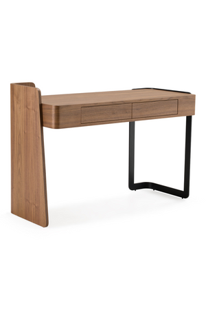   Walnut 2-Drawer Writing Desk | Oroa.com