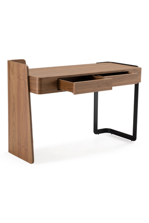   Walnut 2-Drawer Writing Desk | Oroa.com