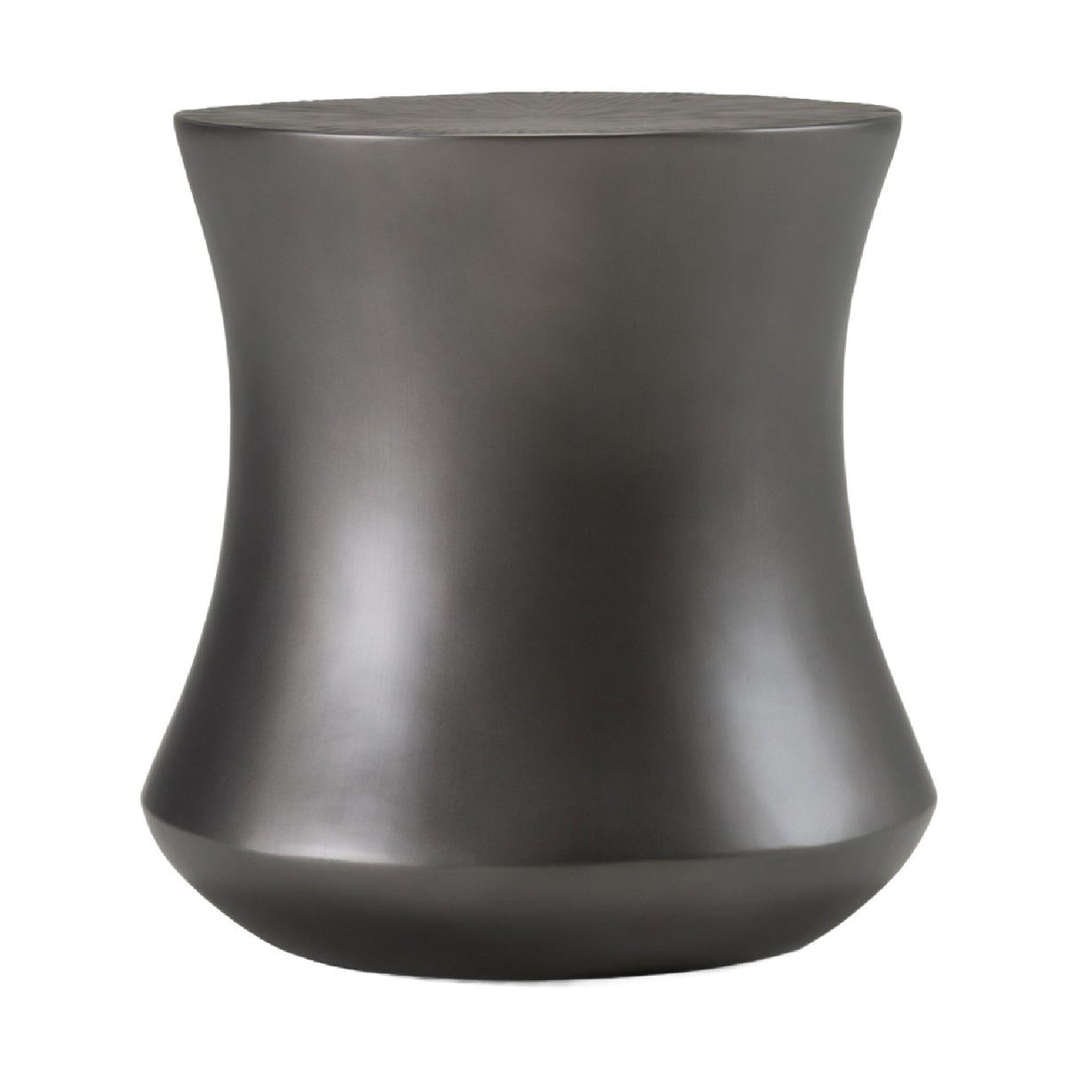   Antique Gray Fiberglass End Table | Oroa.com