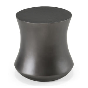   Antique Gray Fiberglass End Table | Oroa.com