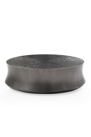   Antique Gray Round Coffee Tables (2) | Oroa.com