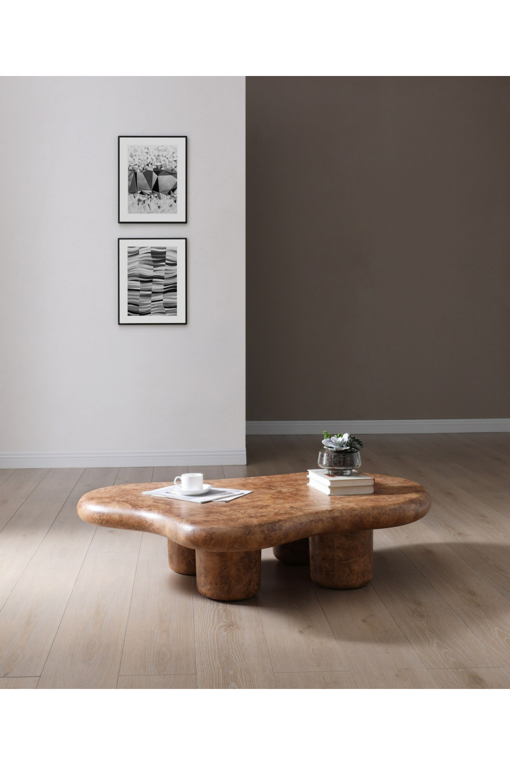  Burl Wood Freeform Coffee Table | Oroa.com