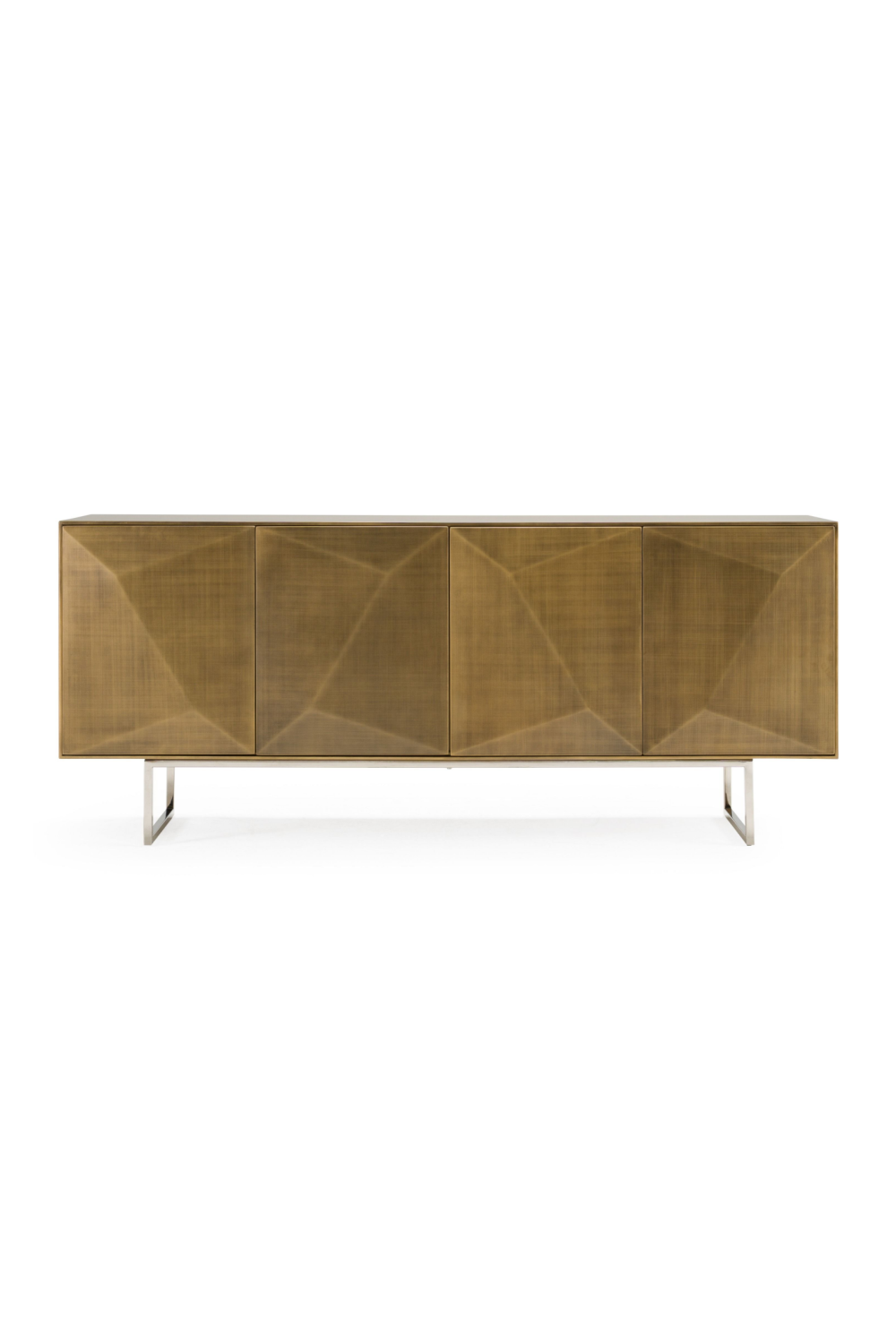   Faceted Antique Brass Sideboard | Oroa.com