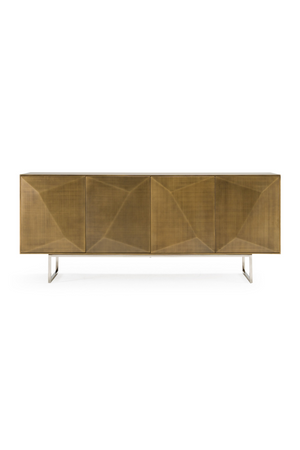   Faceted Antique Brass Sideboard | Oroa.com