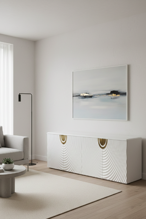  White 4-Door Sideboard | Oroa.com