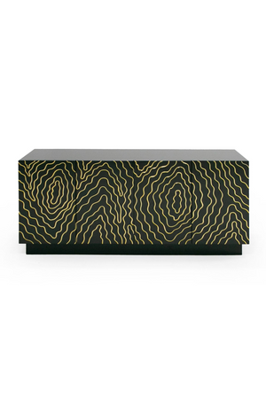   Gold Inlaid 4-Door Sideboard | Oroa.com