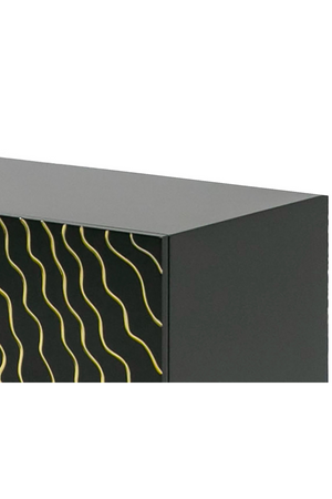   Gold Inlaid 4-Door Sideboard | Oroa.com