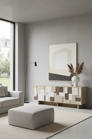   Multi-Colored Patterned Sideboard | Oroa.com