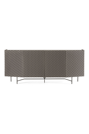   Patterned Silver 4-Door Sideboard | Oroa.com