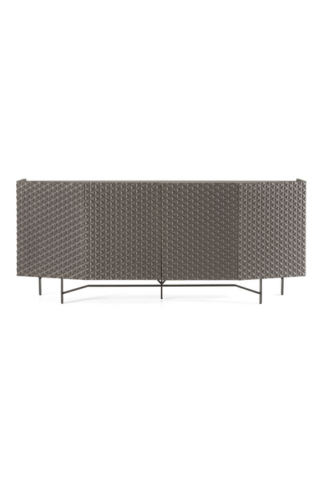   Patterned Silver 4-Door Sideboard | Oroa.com