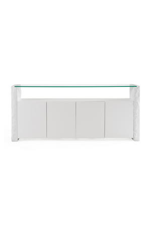   White Fiberglass Sideboard | Oroa.com