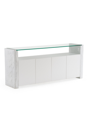   White Fiberglass Sideboard | Oroa.com