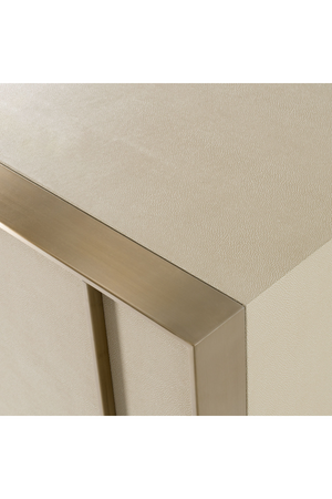   Beige Shagreen 5-Drawer Chest | Oroa.com