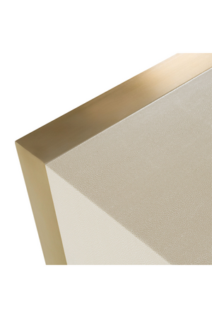  Beige Shagreen 6-Drawer Dresser | Oroa.com